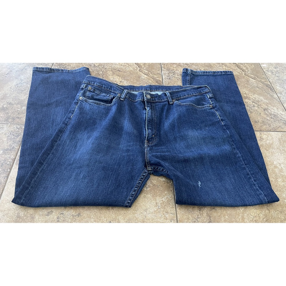 Levi's 505 Jeans Men's Size 40x32 Straight Leg Denim Blue Jeans Fit 40X30 - Picture 3 of 8